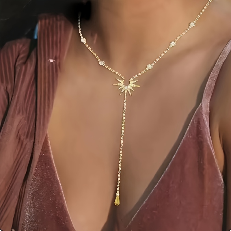 Women's Y-Chain Fashion Long Tassel Beach Necklace